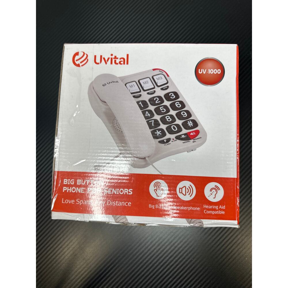 Uvital Big Button Phone for Seniors, Amplified Ringer and Loud Speaker - Picture 5 of 5